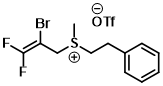 (2-Bromo-3,3-difluoroallyl)(methyl)(phenethyl)sulfonium trifluoromethanesulfonate