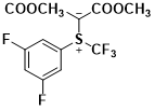 Dimethyl 2-((3,5-difluorophenyl)(trifluoromethyl)- λ4-sulfaneylidene)malonate